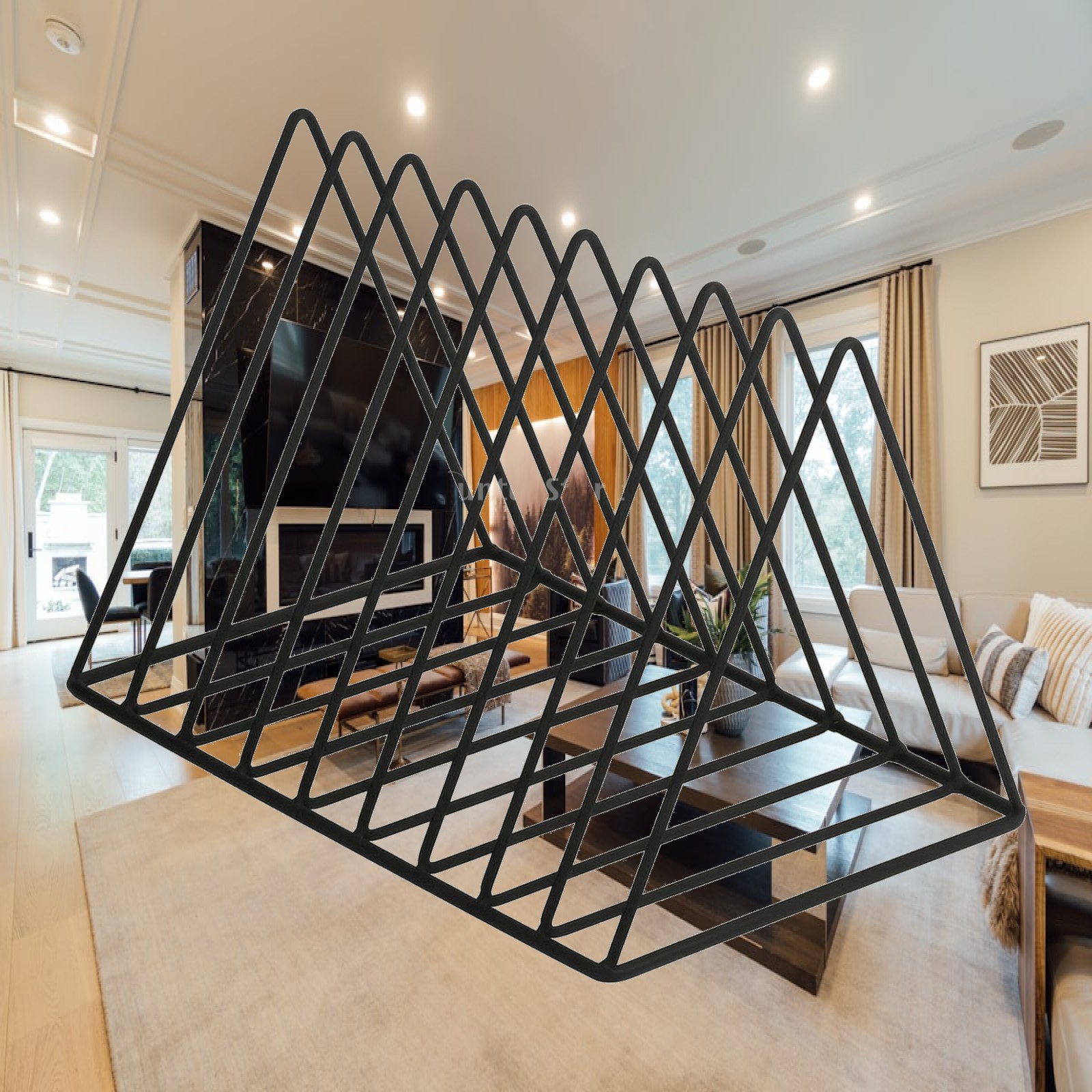Magazine Holder Rack - Stevige, driehoekige draadrek voor op het