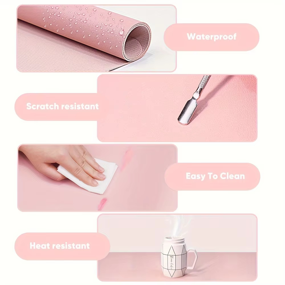 Nagelkunst tafelmat, opvouwbaa - Leather Desk Pad recensie en prijs