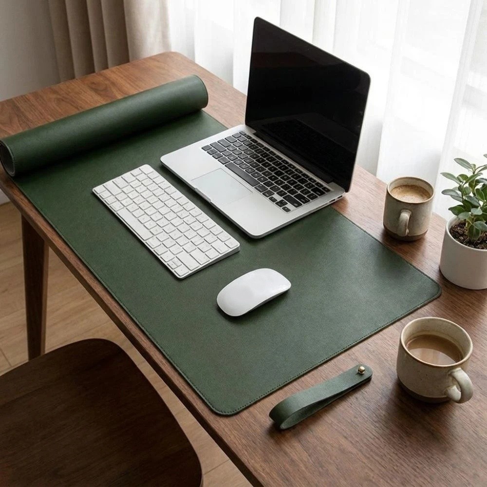 Bureauonderlegger van PU-leer, - Leather Desk Pad recensie en prijs